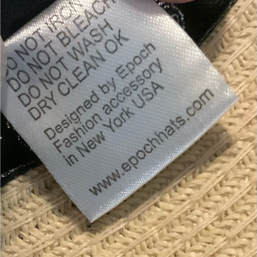 NWOT Angela & William Beige Straw Hat - Picture 6 of 9